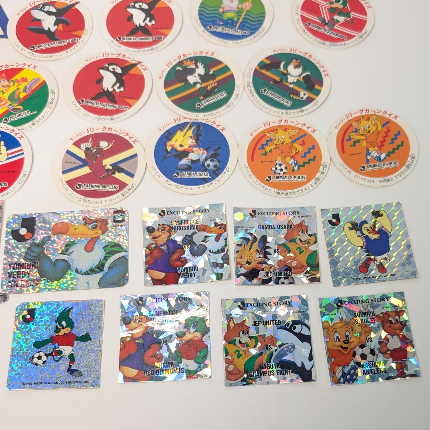 Jリーグ アイスシール ステッカー 等 まとめ売り 現状品 レトロ