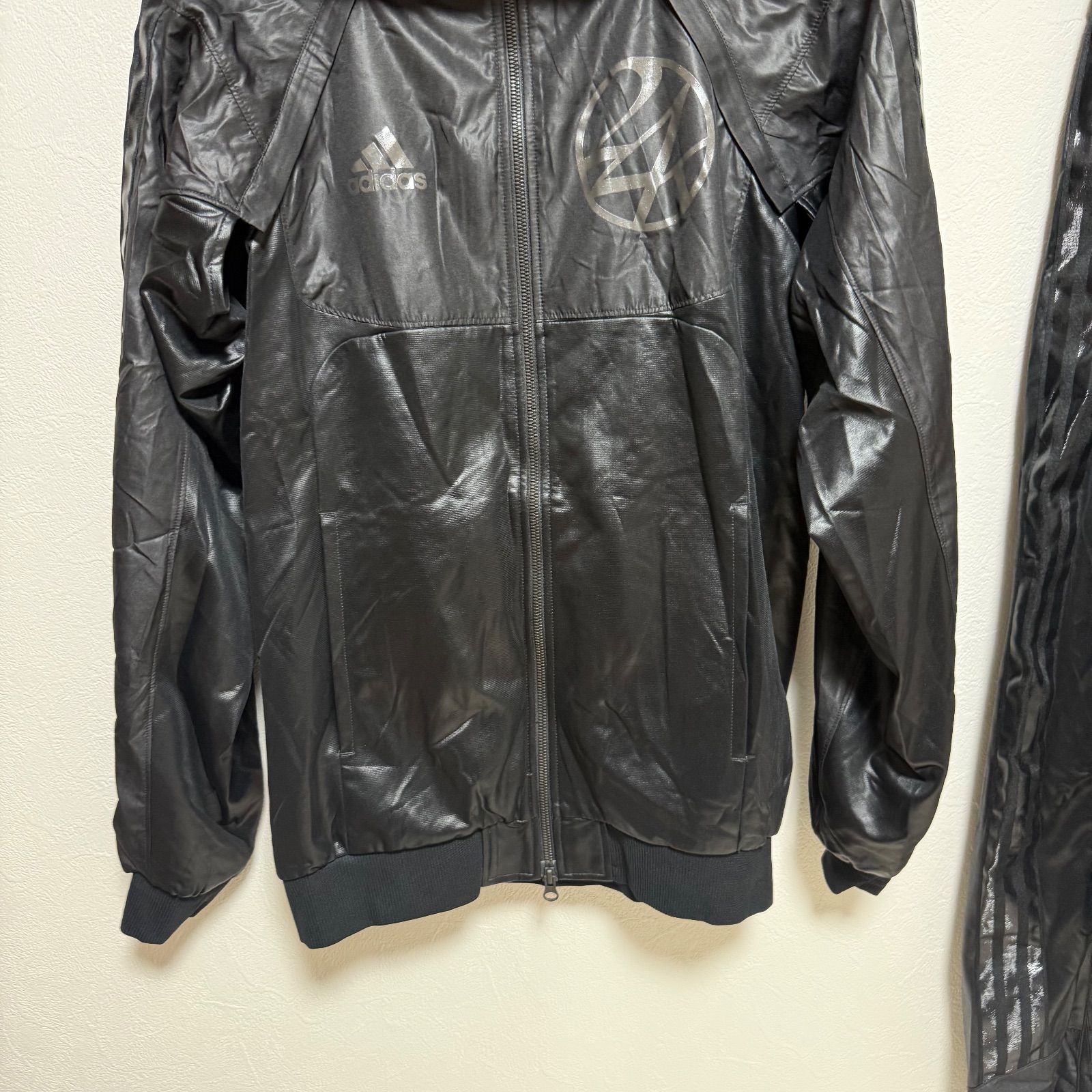 アディダス 24カラッツ セットアップ ジャージ ブラック 収納バッグ付き LLC-HASEGAWATOSO_COM