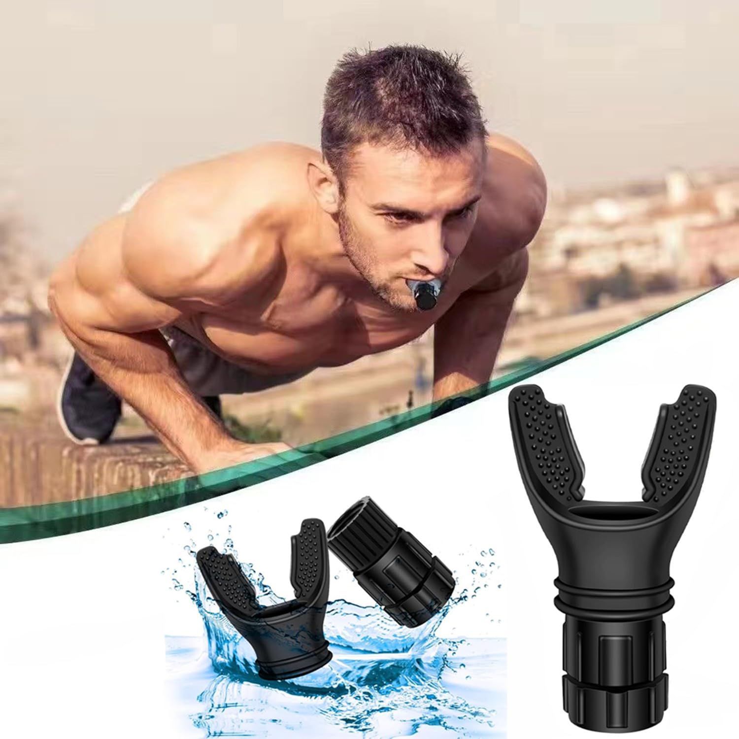 人気商品】SensaBliss 肺活量を鍛える器具 呼吸筋 肺活量トレーニング