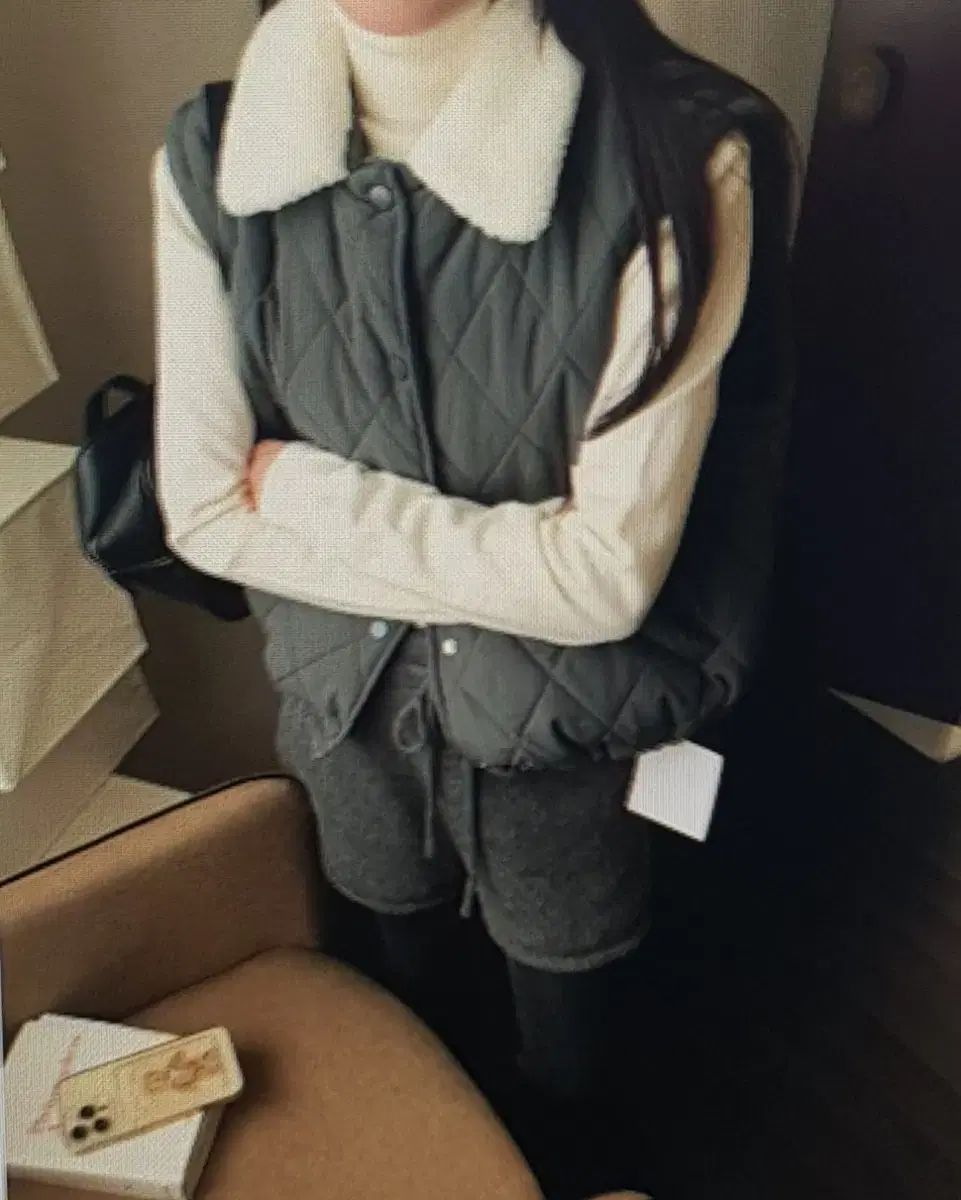 海外配送 キルティング ダウン ベスト