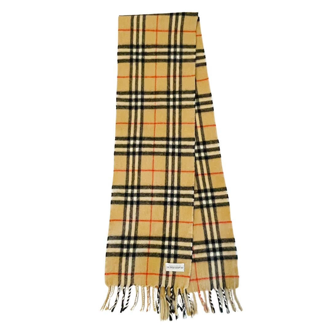 BURBERRY バーバリー ウール マフラー ブラウン A667