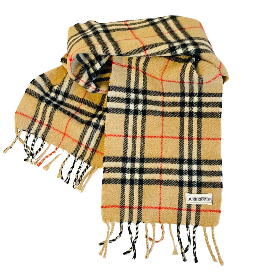 BURBERRY バーバリー ウール マフラー ブラウン A667