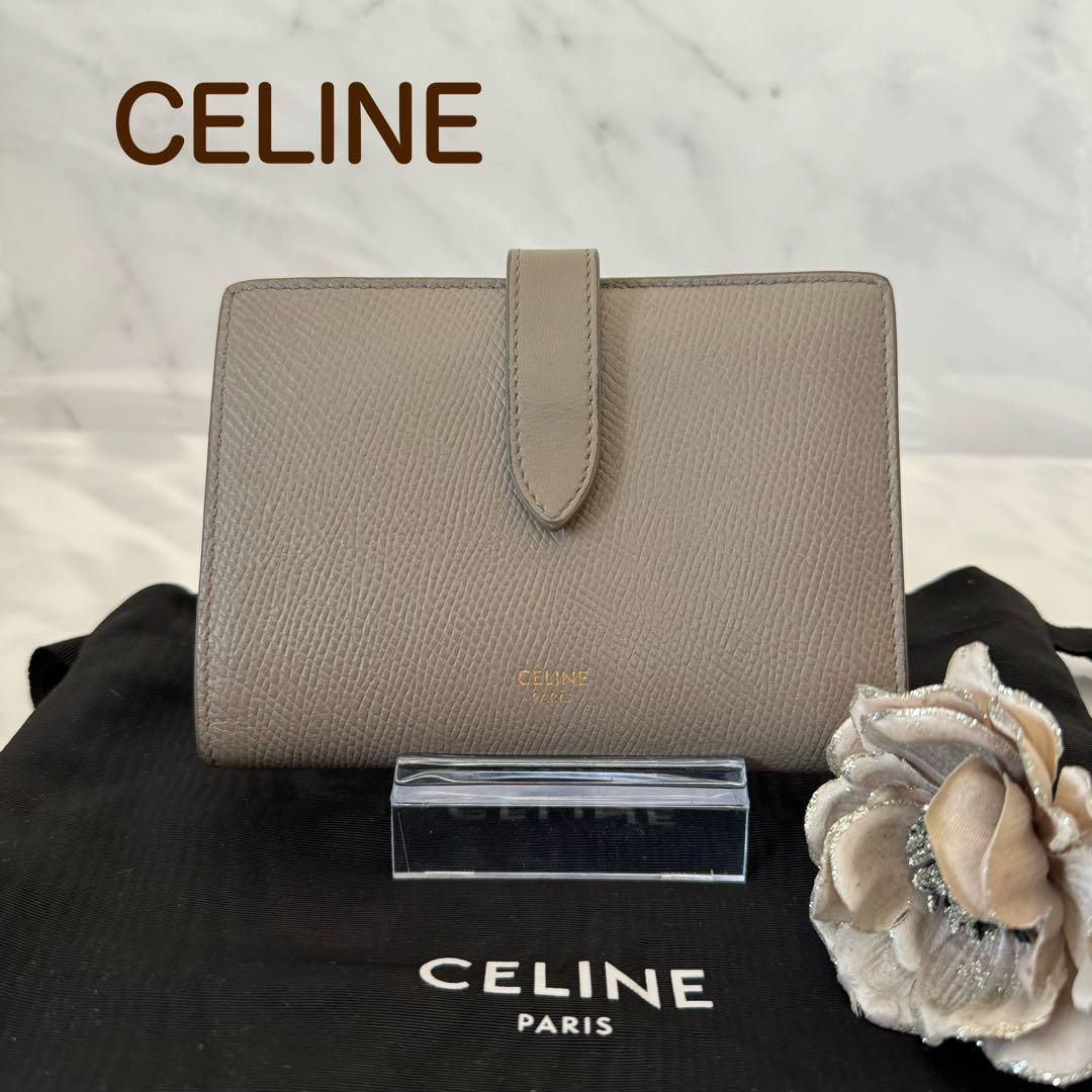 セリーヌ CELINE 二つ折財布 ミディアムストラップウォレット
