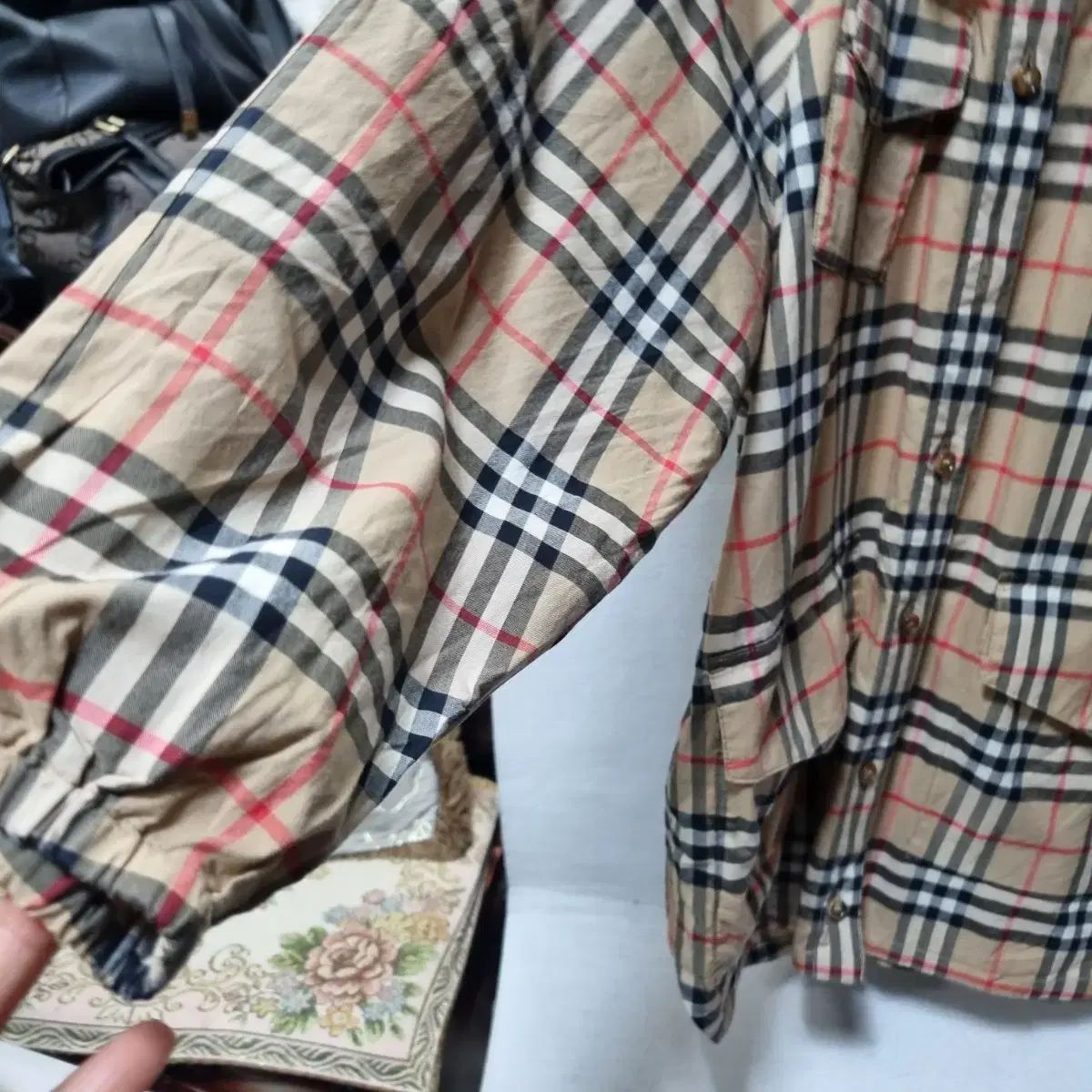 CHECK ブラウス兼