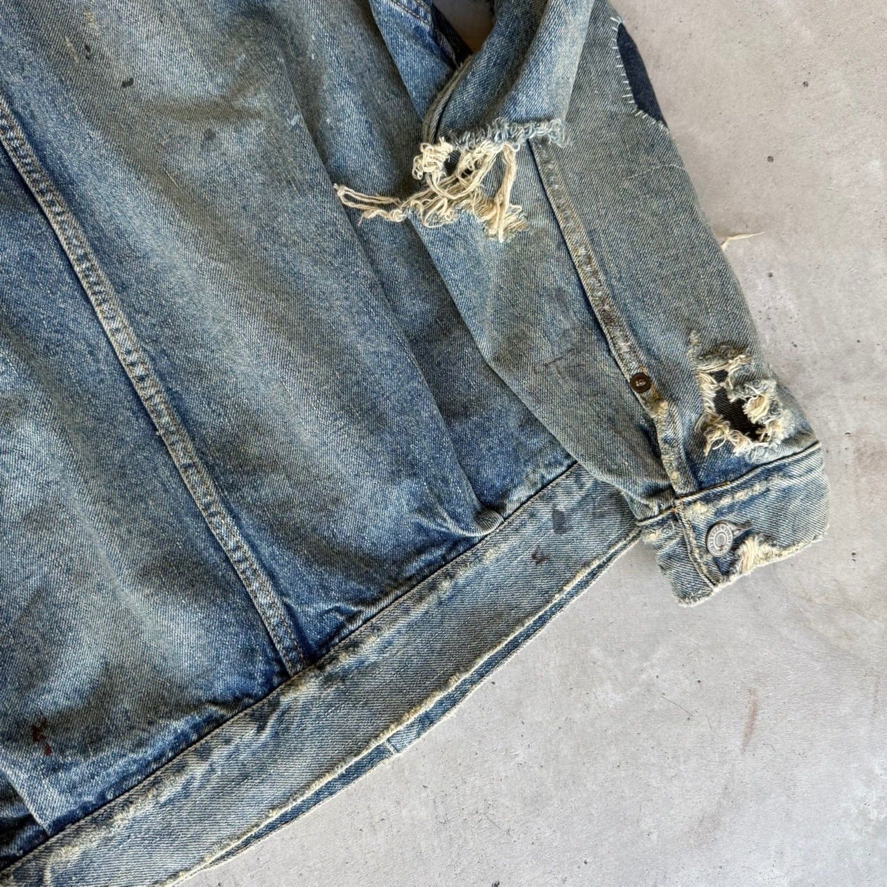 SAINT MICHAEL×Berberjin 23AW BJ DENIM JKT DAMAGE ダブルネーム