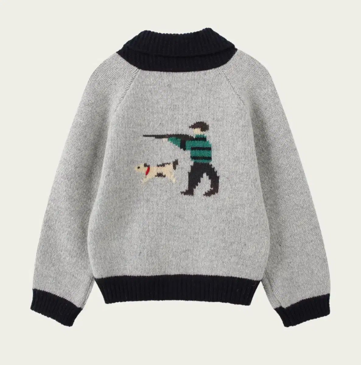 ジップアップニットカーディガン