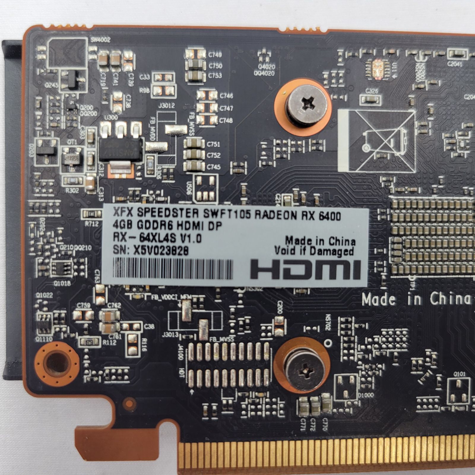 動作 済み XFX 箱＆付属品あり SPEEDSTER SWFT105 RADEON RX 6400 4GB GDDR6 HDMI DP グラボ RX-64XL4S RM618 VETTDRUCK_DE