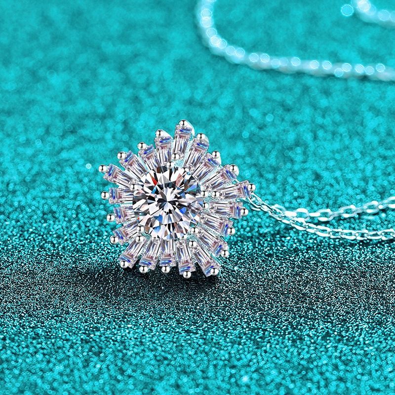 モアサナイトネックレス モアッサナイト ネックレス ペンダント 1ct 