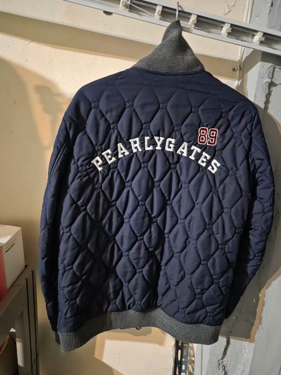パーリーゲイツ メンズ キルティング アウター ネイビー 100 105サイズ