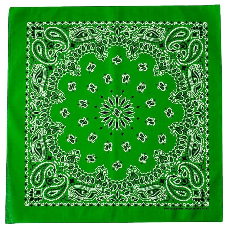 ハバハンク] MADE IN USA 55cm×55cm ペイズリー ヴィンテージ バンダナ