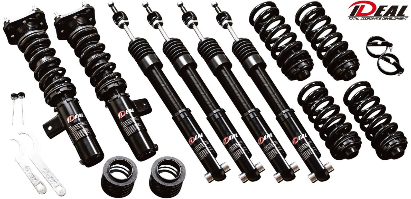 IDEAL ID-ONE 車高調 キット フロント2本 リア4本 イデアル サスペンションキット パーツ 部品 18段階減衰力調節 LA-ID-MU 納期約1.5-2.0ヵ月