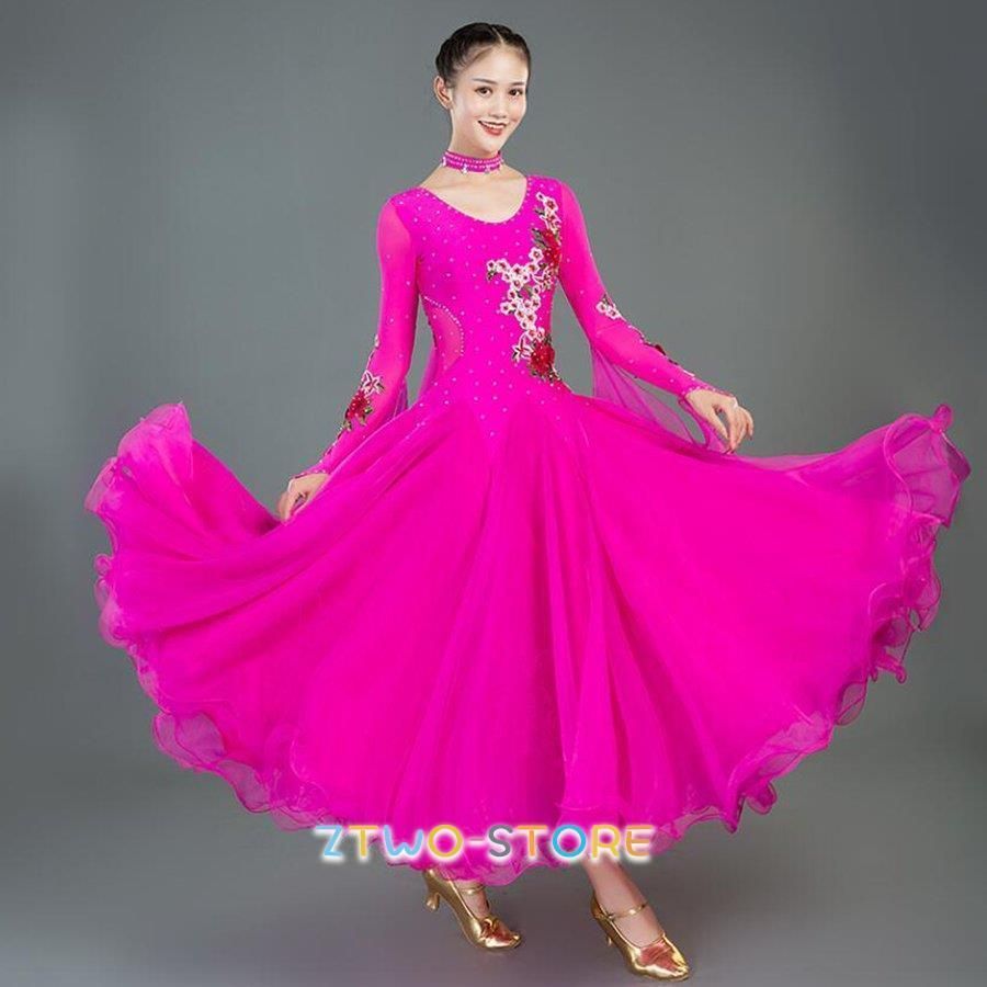 社交ダンス衣装 社交ダンスドレス ダンス衣装 レディース 発表会ドレス ステージ衣装 競技用ドレス モダンドレス 練習着 演出用 ワンピース イベント 全5色