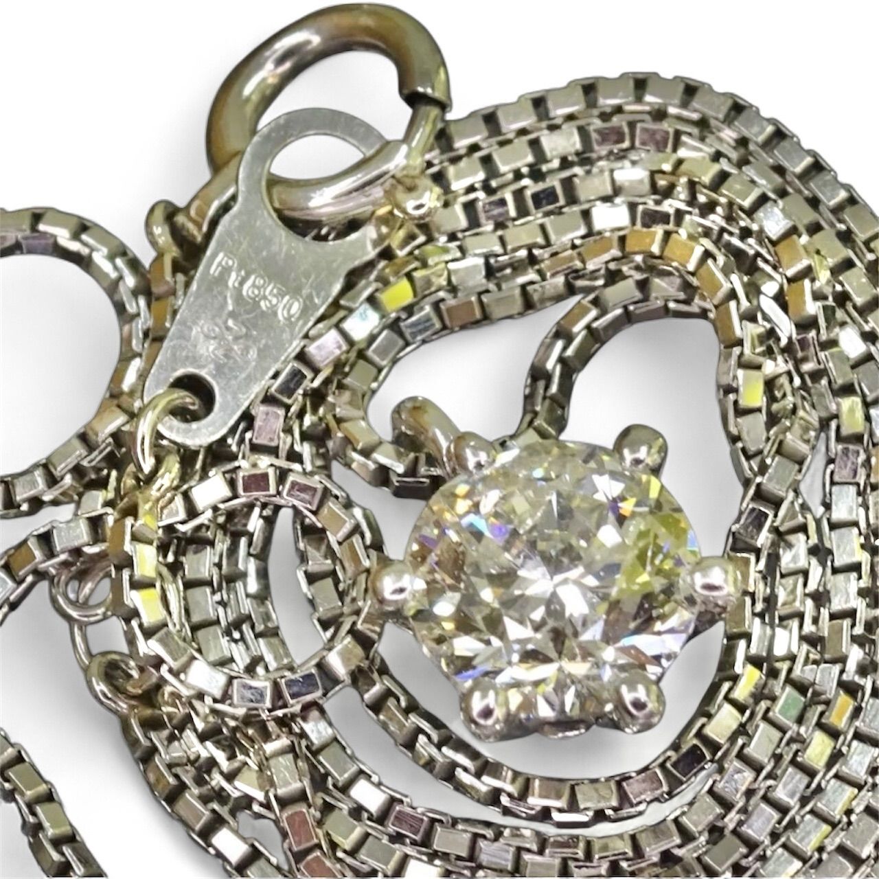 定価80万円 ジュエリーマキ pt850 プラチナ 大粒 天然ダイヤモンド1.02