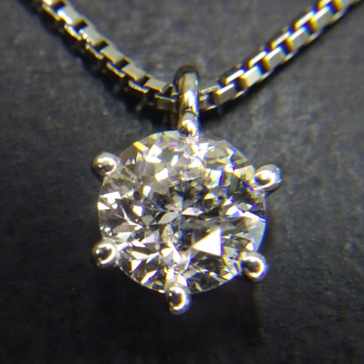 定価80万円 ジュエリーマキ pt850 プラチナ 大粒 天然ダイヤモンド1.02