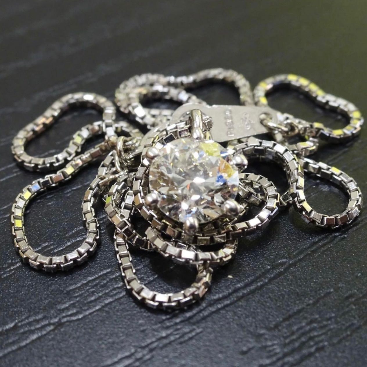 定価80万円 ジュエリーマキ pt850 プラチナ 大粒 天然ダイヤモンド1.02