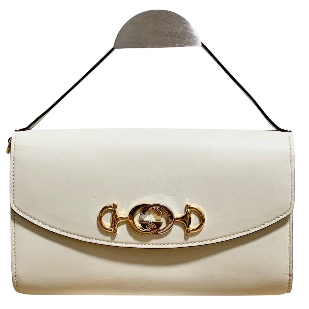 GUCCI グッチ ズゥミ 2WAY ショルダーバッグ 572375 ホワイト