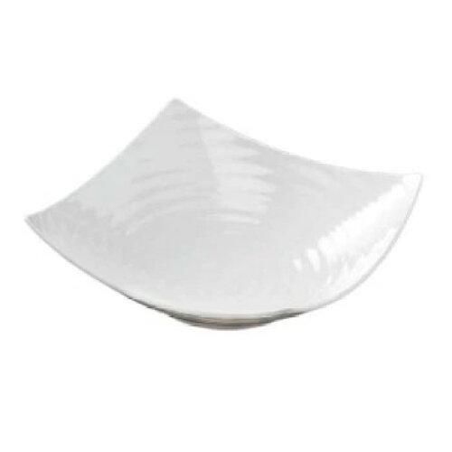 5営業日で発送 福井クラフト Fukui Craft 福井クラフト メラミン40cmロクロ目四方上り盛鉢ホワイト 51353890 1876053