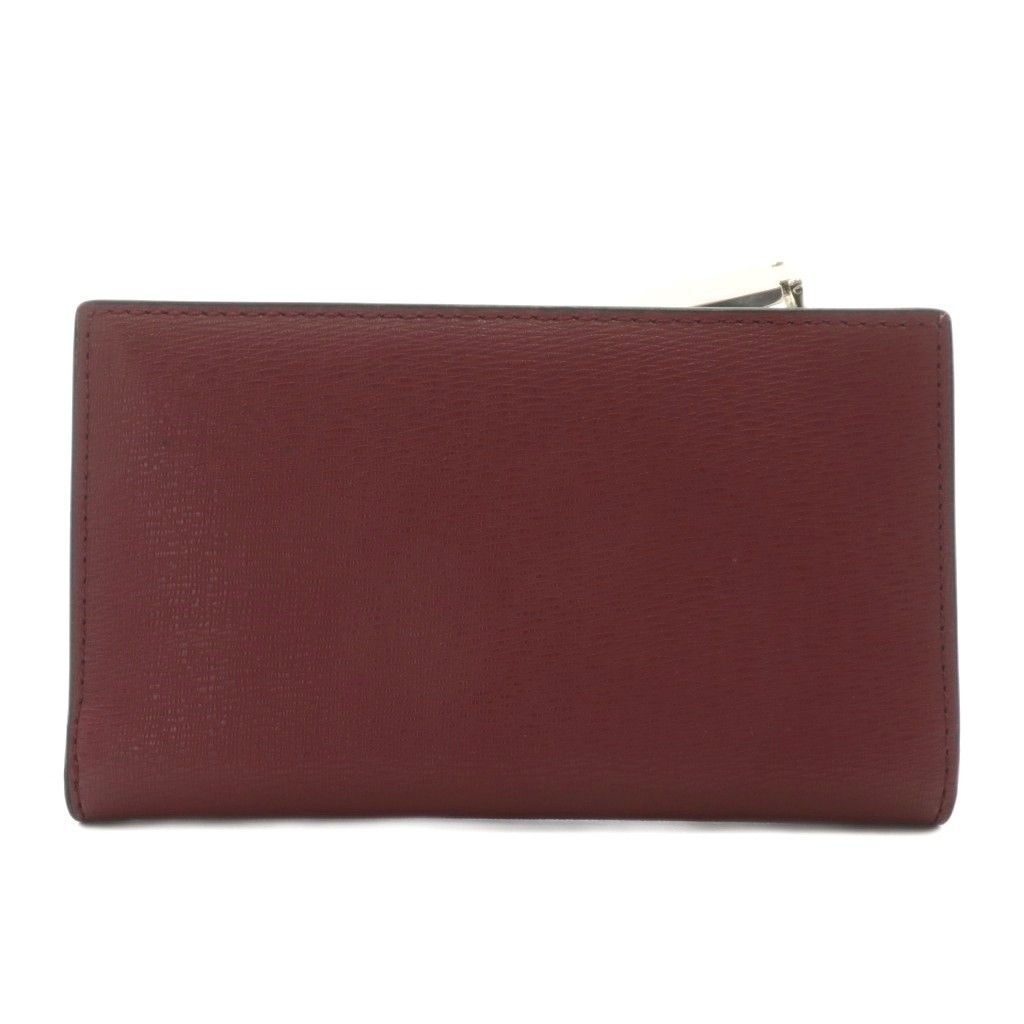 ケイトスペード KATE SPADE × ディズニー Disney カードケース 小銭入れ 二つ折り レザー ミニーマウス ロゴ ゴールド金具 赤 レッド PWR00243 XZ GY18