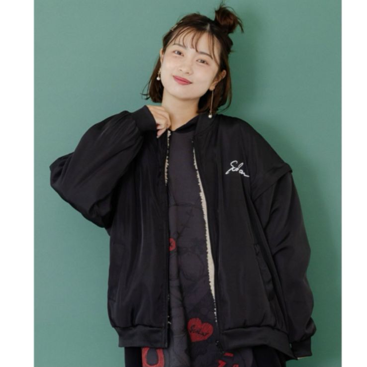 Scolar 天の川ス ちゃん柄orボア 4WAYブルゾン