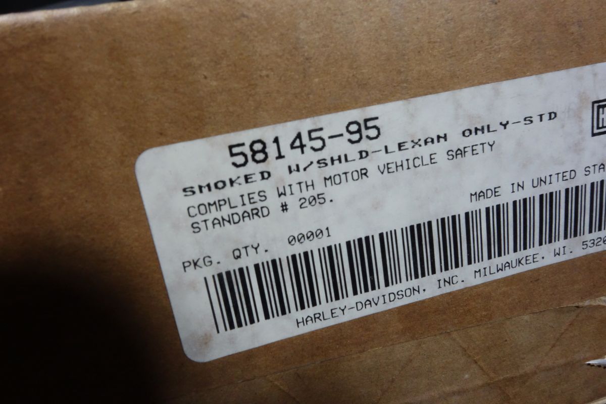 スクリーン バイザー シールド ウインド 風防 ライトスモーク 58145-95 ハーレー 純正 FLHT1340 エレクトラグライ R20251020 BRIGHTFACE_UK
