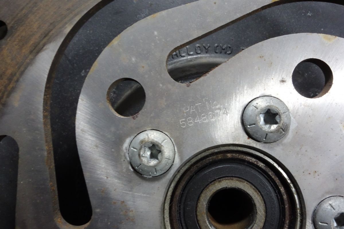 リア ディッシュ ホイール ブレーキ ディスクローター ハーレー 純正 16×3.00 残5.7mm XL スポーツスター ソフテイル R20251020 BRIGHTFACE_UK