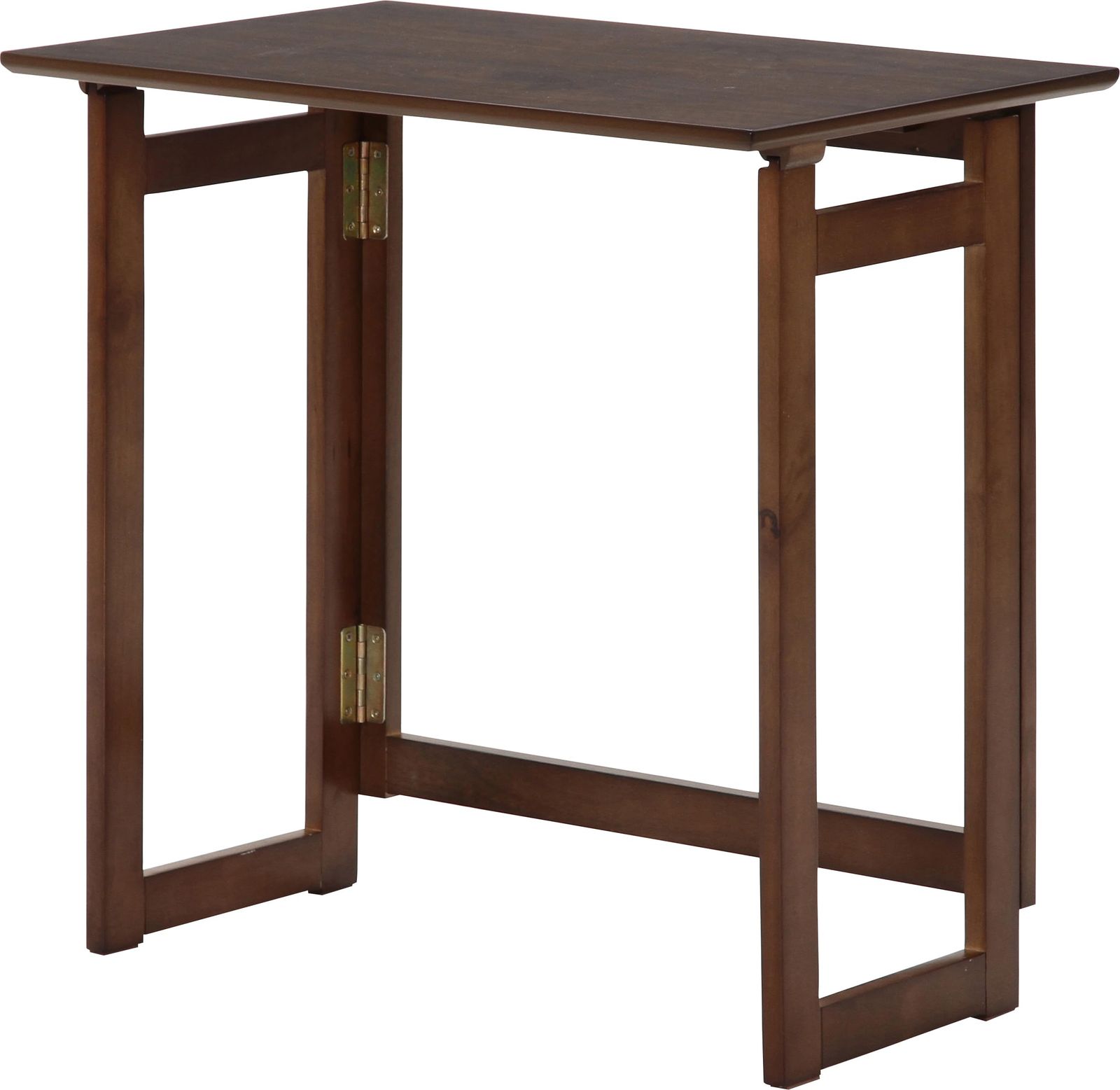 セール 学習机 コンパクト収納 天然木 完成品 ブラウン 幅70×奥行45×高さ69cm ミラン デスク 折りたたみテーブル 95782 不二貿易