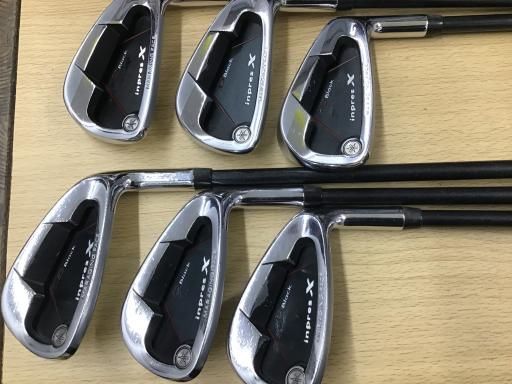 ヤマハ inpres X D BLACK 6S アイアンセット IR DX-508i フレックスR メンズ 男性用 右利き 右用 Dランク ゴルフクラブ