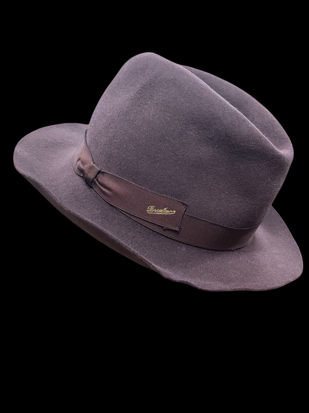 Borsalino ボルサリーノ ハット フェルト帽 紫 メンズファッション 帽子 お洒落な帽子 イタリア製