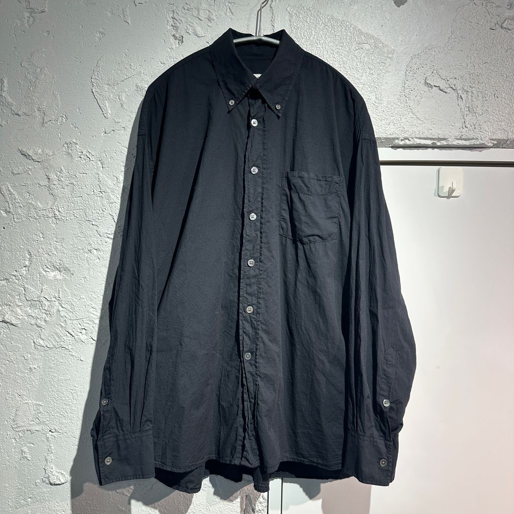 OUR LEGACY アワーレガシー BORROWED BD SHIRT Black Boile 長袖シャツ MR192BB ブラック size 44 表参道A10