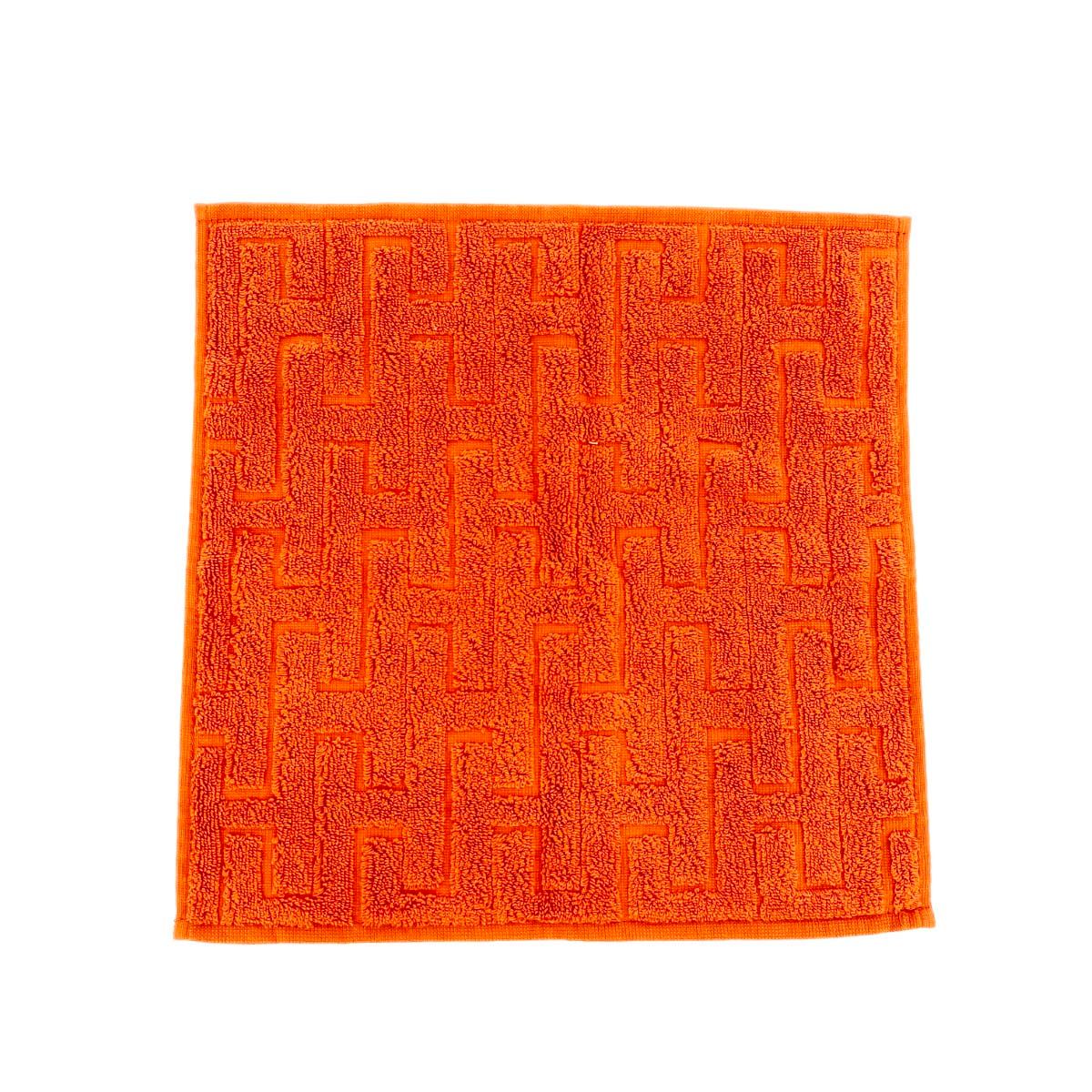 HERMES エルメス ステアーズ ハンドタオル2点 Hロゴ コットン オレンジ ユニセックス | 241002001463