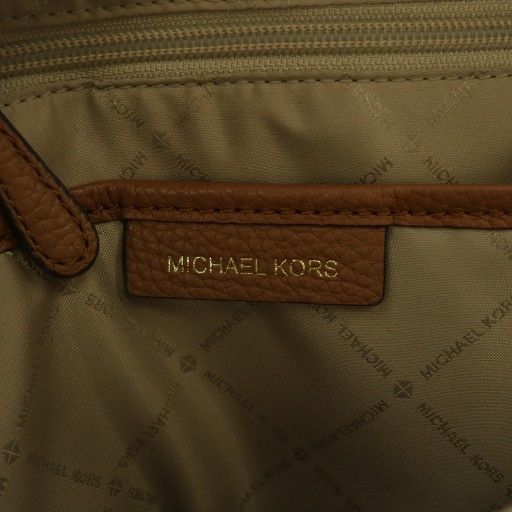 マイケルコース MICHAEL KORS アビー Abbey リュックサック バックパック デイパッグ PVC レザー MKシグネチャー 総柄 ロゴ 白 ホワイト 茶色 ブラウン 35F8GAYB2B XZ GY18 DECORATOM_COM_BR