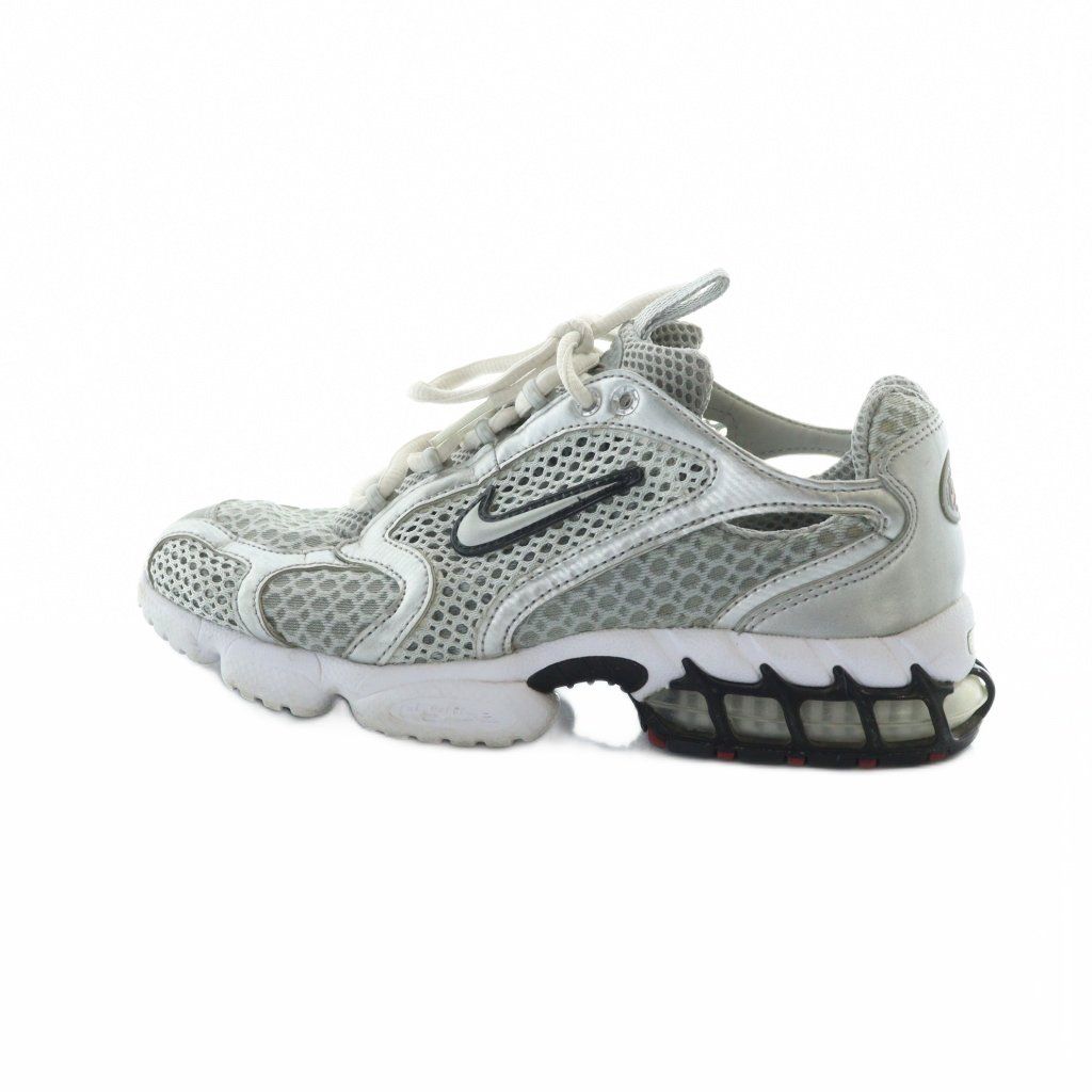 ナイキ NIKE CD3613-001 Air Zoom Spiridon Cage 2 Metallic Silver スニーカー シューズ 靴 メッシュ ロゴ 23.5cm グレー GY04 MQ