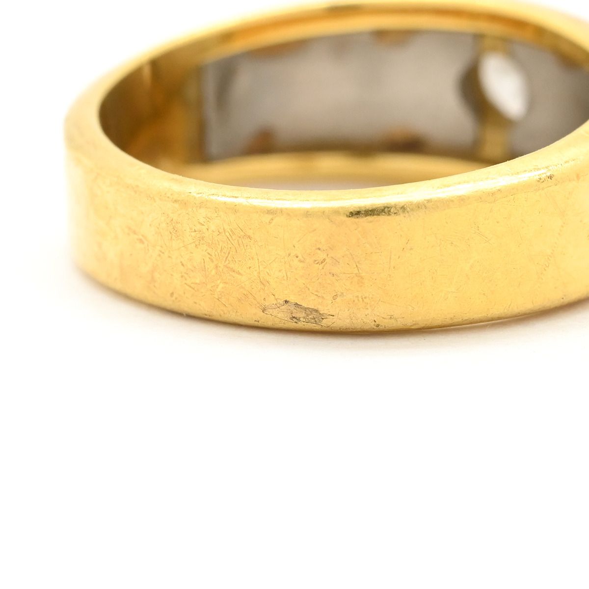 リング 指輪 ダイヤリング K18YG Pt900 ダイヤモンド イエローゴールド×プラチナシルバー Pt900 イエローゴールド プラチナ コンビ 1P 1粒ダイヤ 11号 FORTGASGNV_COM_BR