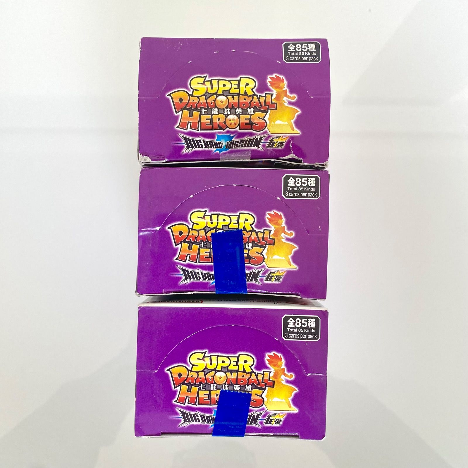 【特売バーゲン】 開封品 外箱破損あり 台湾 香港版スーパードラゴンボールヒーローズ ビッグバンミッション6弾 3BOXセット