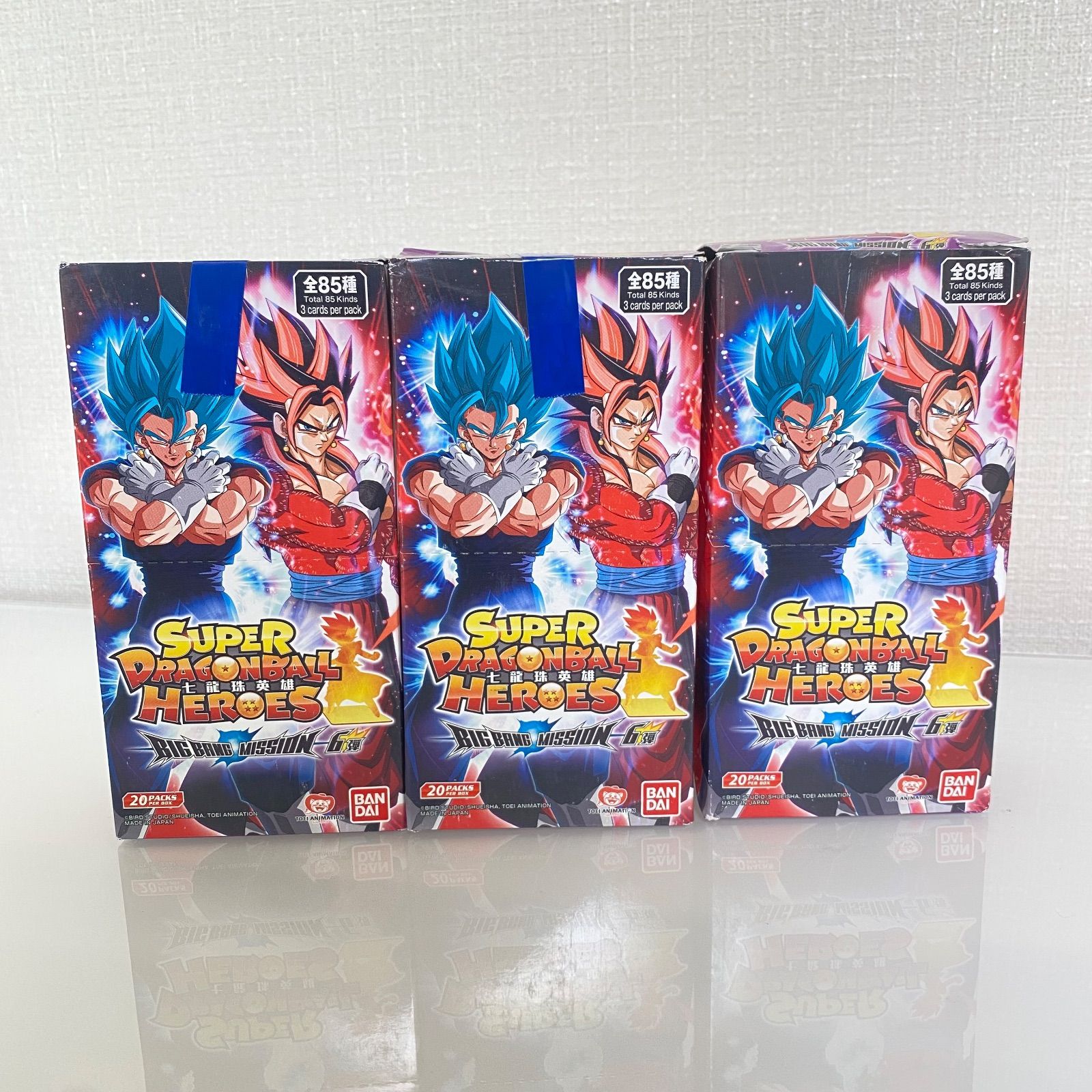 開封品 外箱破損あり 台湾 香港版スーパードラゴンボールヒーローズ ビッグバンミッション6弾 3BOXセット