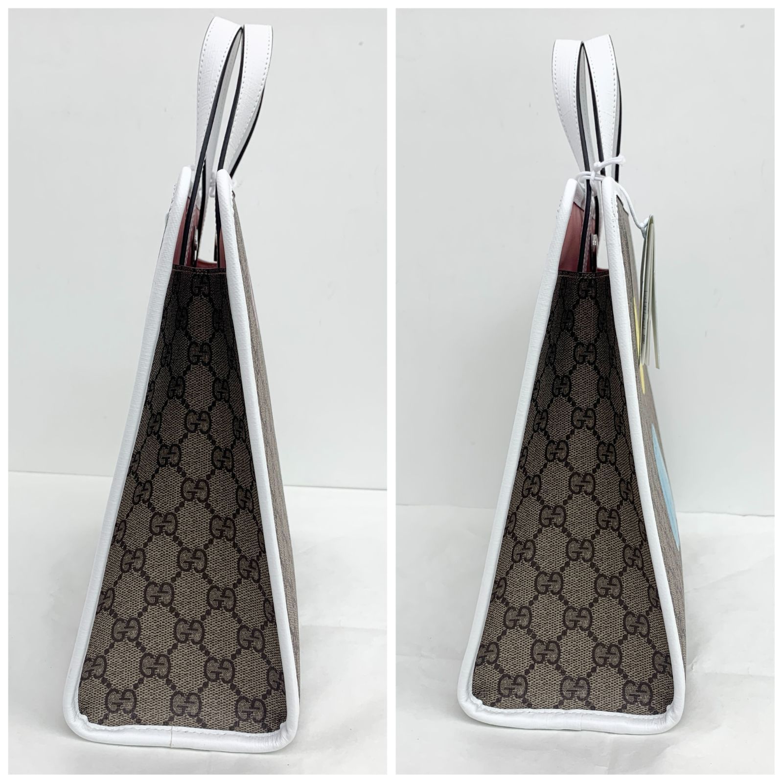 未使用 GUCCI グッチ トートバッグ ネコ GG スプリーム キャンバス