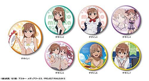 迅速発送】とある科学の超電磁砲S 缶バッジ デザイン01(御坂美琴/A