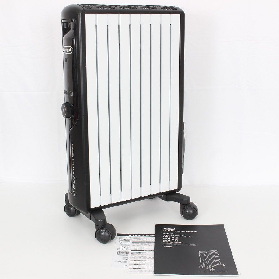 デロンギ マルチダイナミックヒーター MDHU12-BK 8~10畳用 ピュアホワイト マットブラック DeLonghi 本体