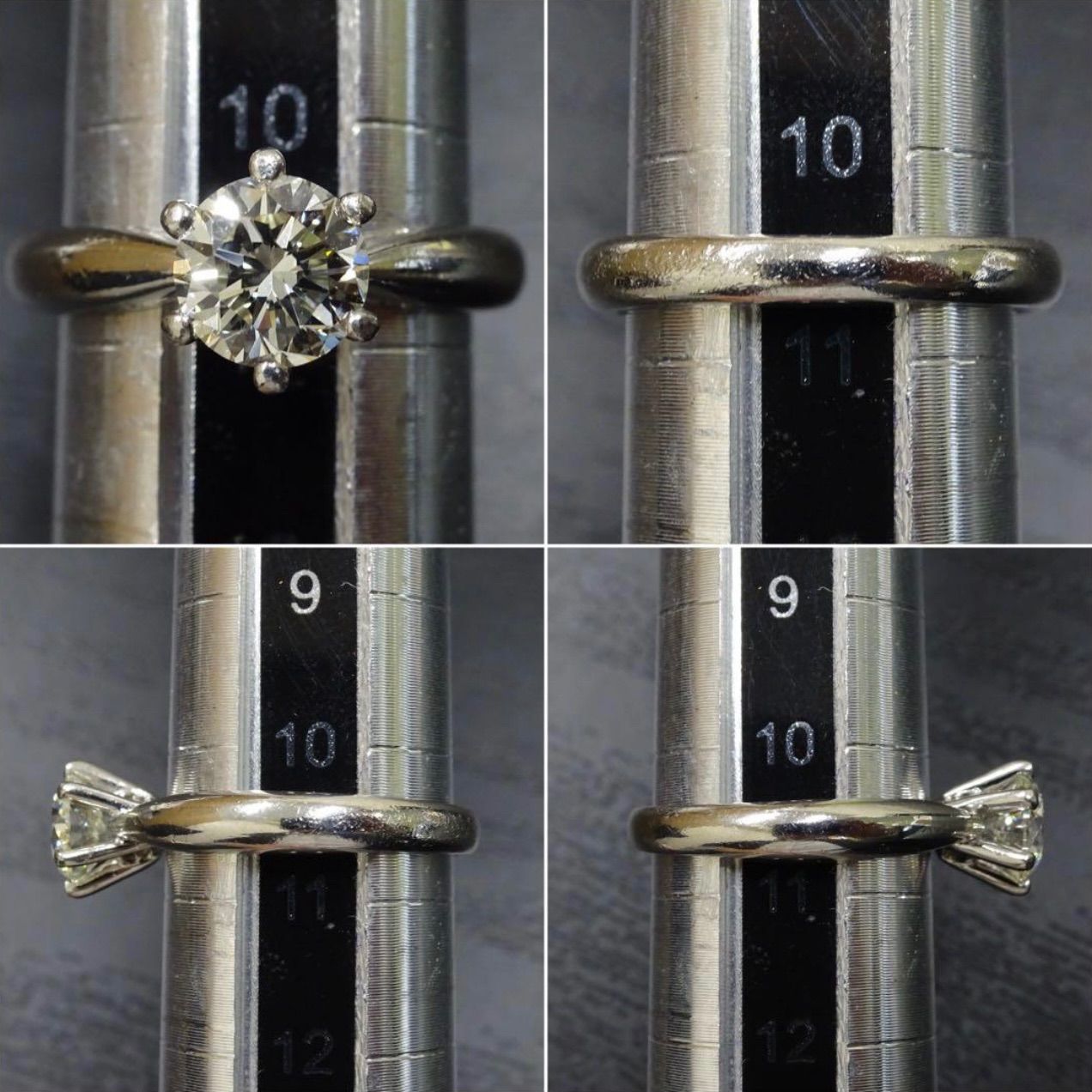 ジュエリーマキ pt850 プラチナ 大粒 天然ダイヤモンド1.00ct 立て爪 