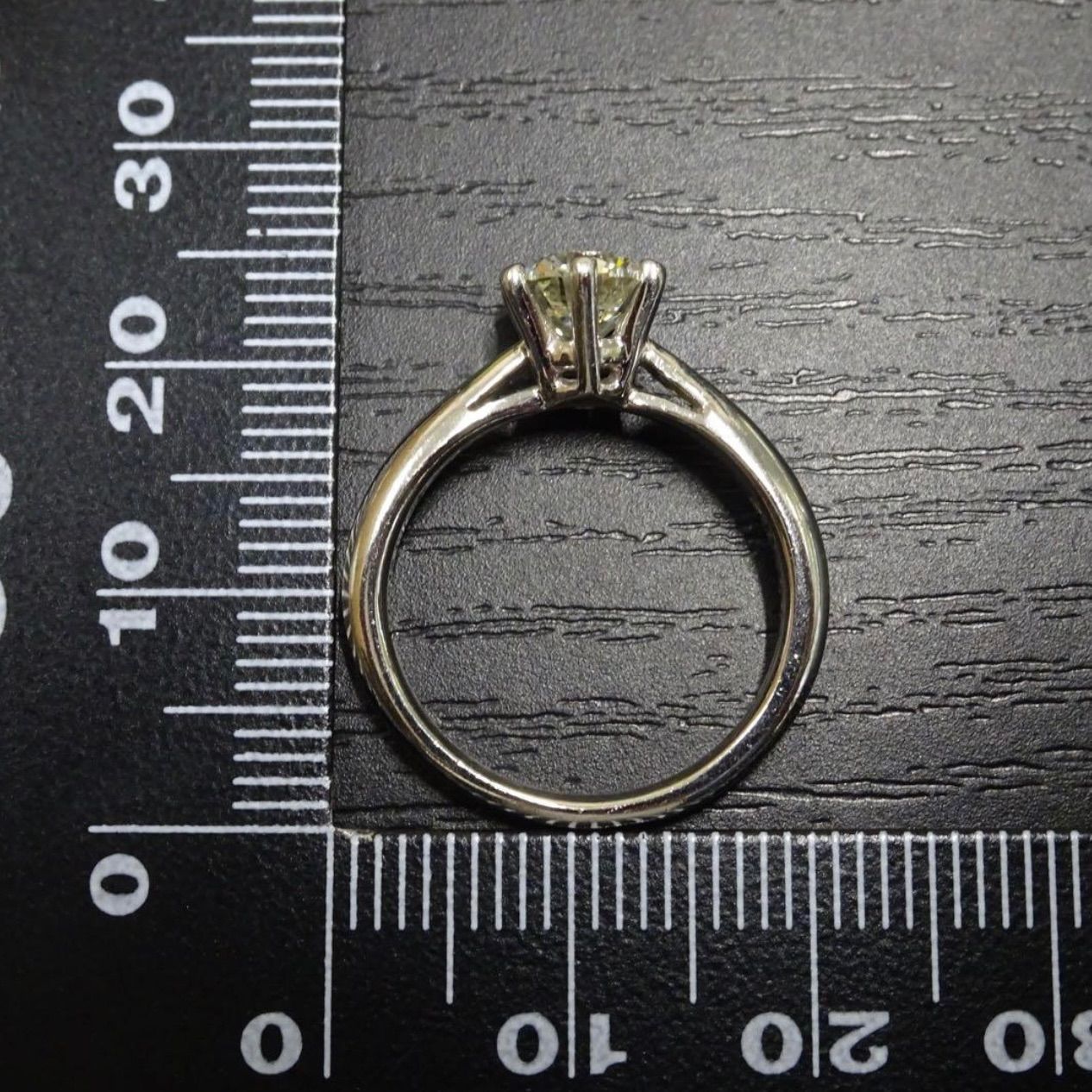 ジュエリーマキ pt850 プラチナ 大粒 天然ダイヤモンド1.00ct 立て爪