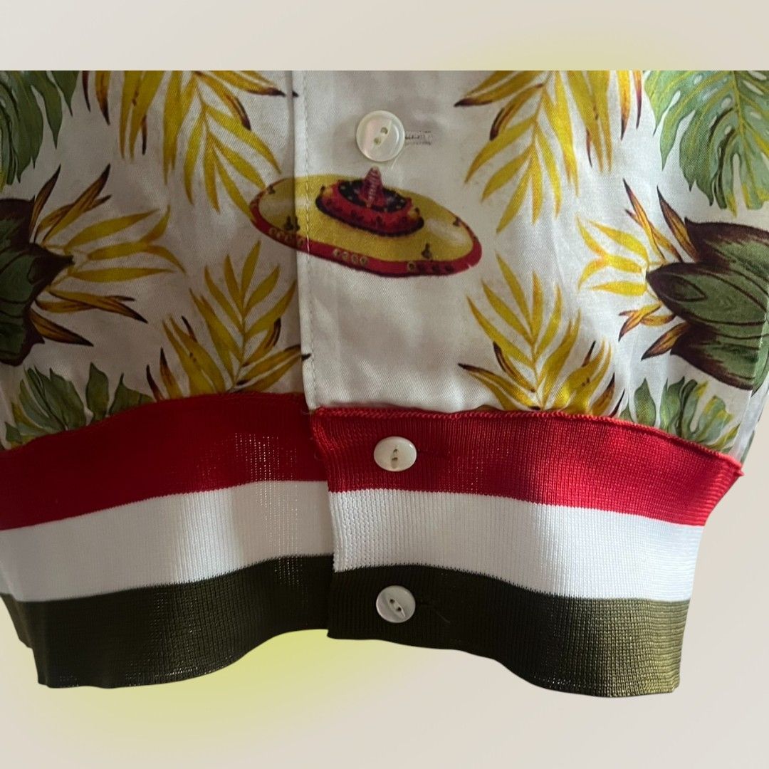 アンダーカバー 花柄 アロハセットアップ シャツ＆ショーツ キュプラテンセル サイズ2