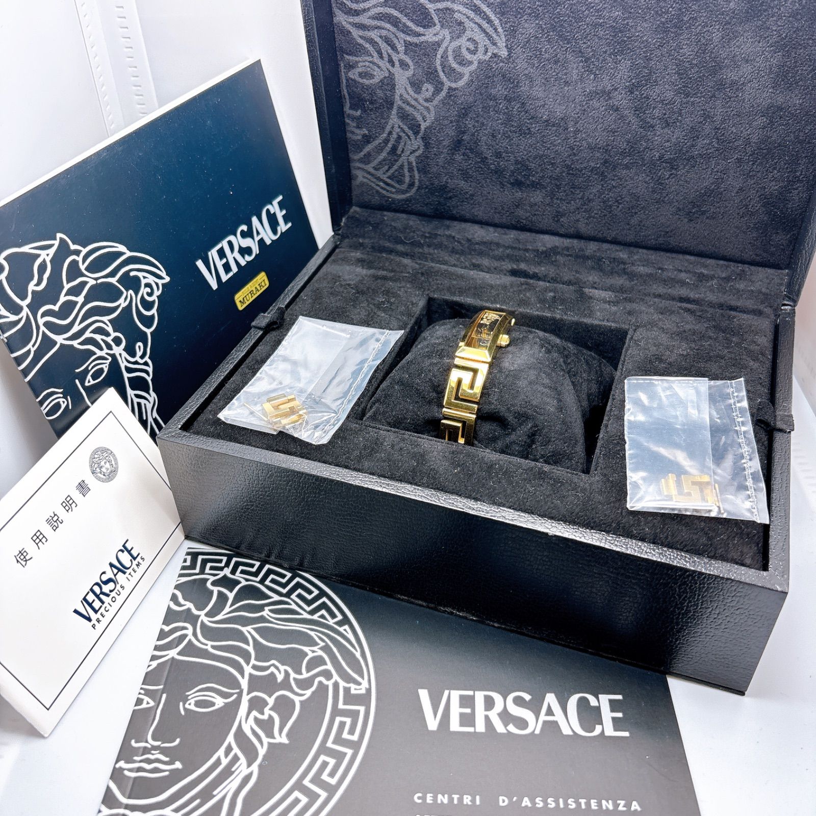 525 VERSACE ヴェルサーチ クォーツ ゴールド 腕時計