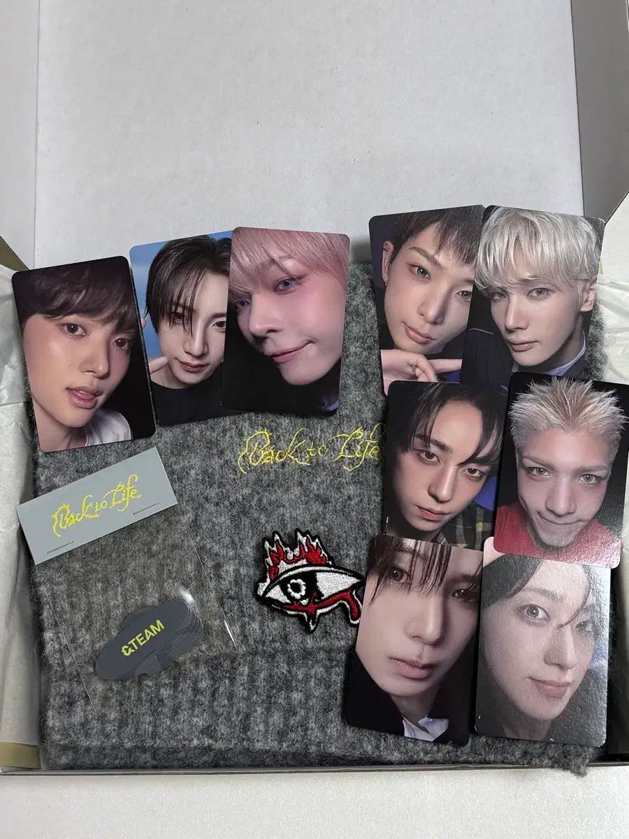 &TEAM ショーケース トレカ マフラー ワッペン セット アンドチーム バッグトゥーラ ショーケース フルセット ワッペン+