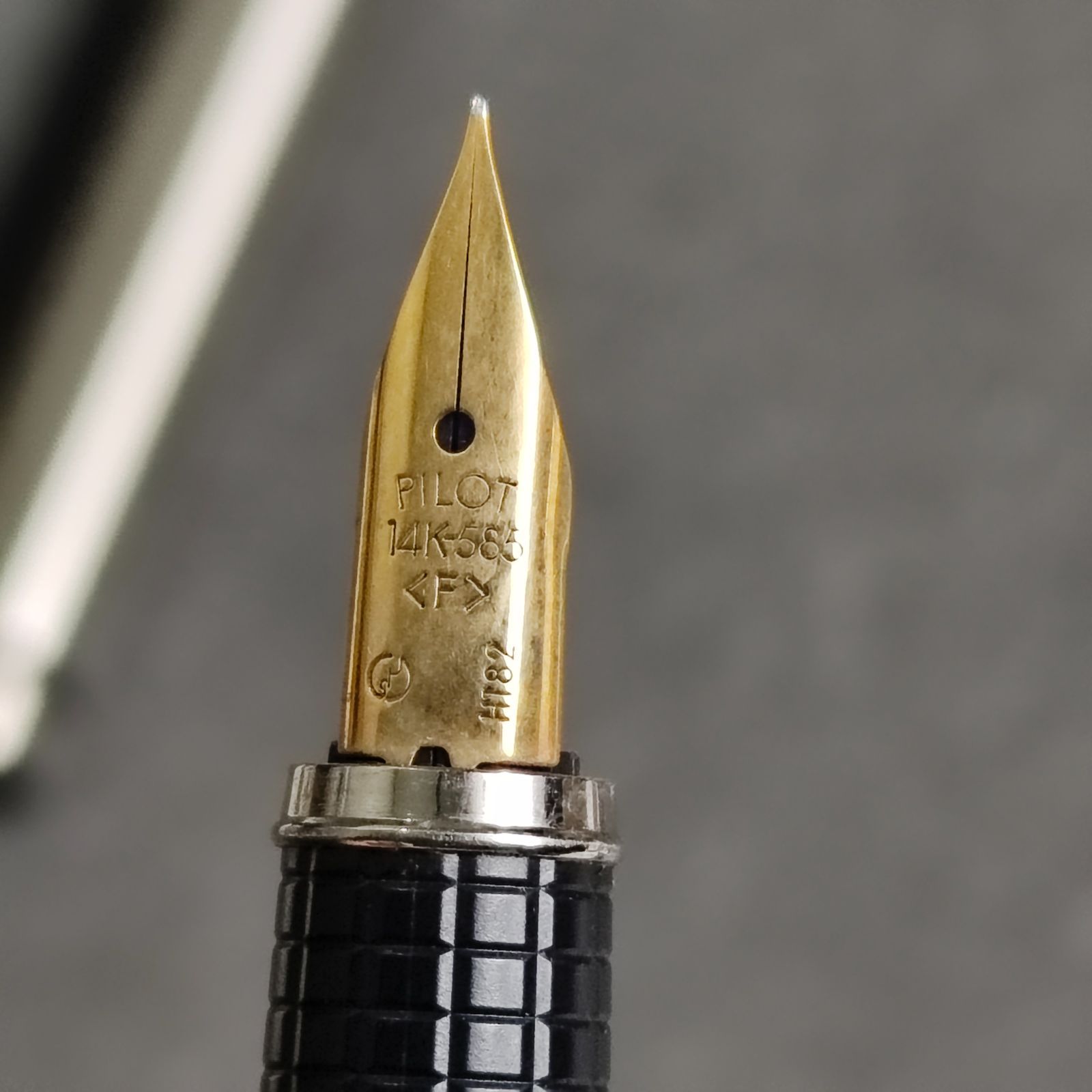 PILOT 14k 万年筆 シルバーボディ パイロット レトロ ヴィンテージ