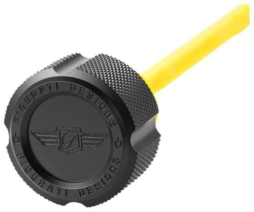 PERFOMANCE MAGNETIC エンジンオイルディップスティック KNURLED ブラック 2017年以降ツーリング トライクモデル