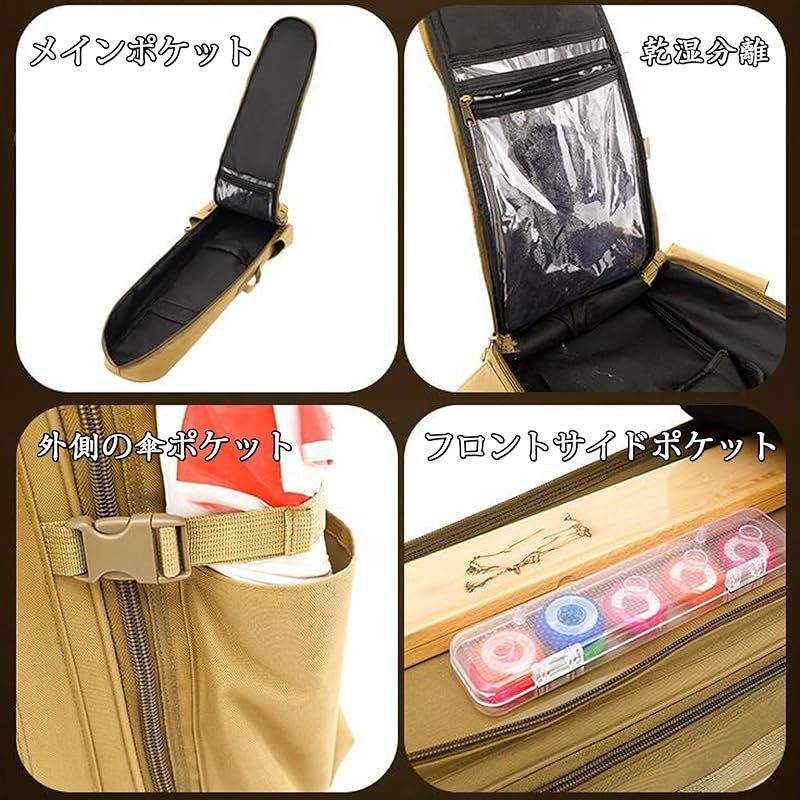  FMAFNLY ロッドケース 釣り用バッグ フィッシングバッグ ポータブル リュックサック 釣りロッド 釣り竿 ツール収納袋 タックルバッグ 釣りバッグ 電車移動 海釣り 頑丈 持ち運び ブラック 1 3 m ルアー フライケース フィッシングバッグ ケース