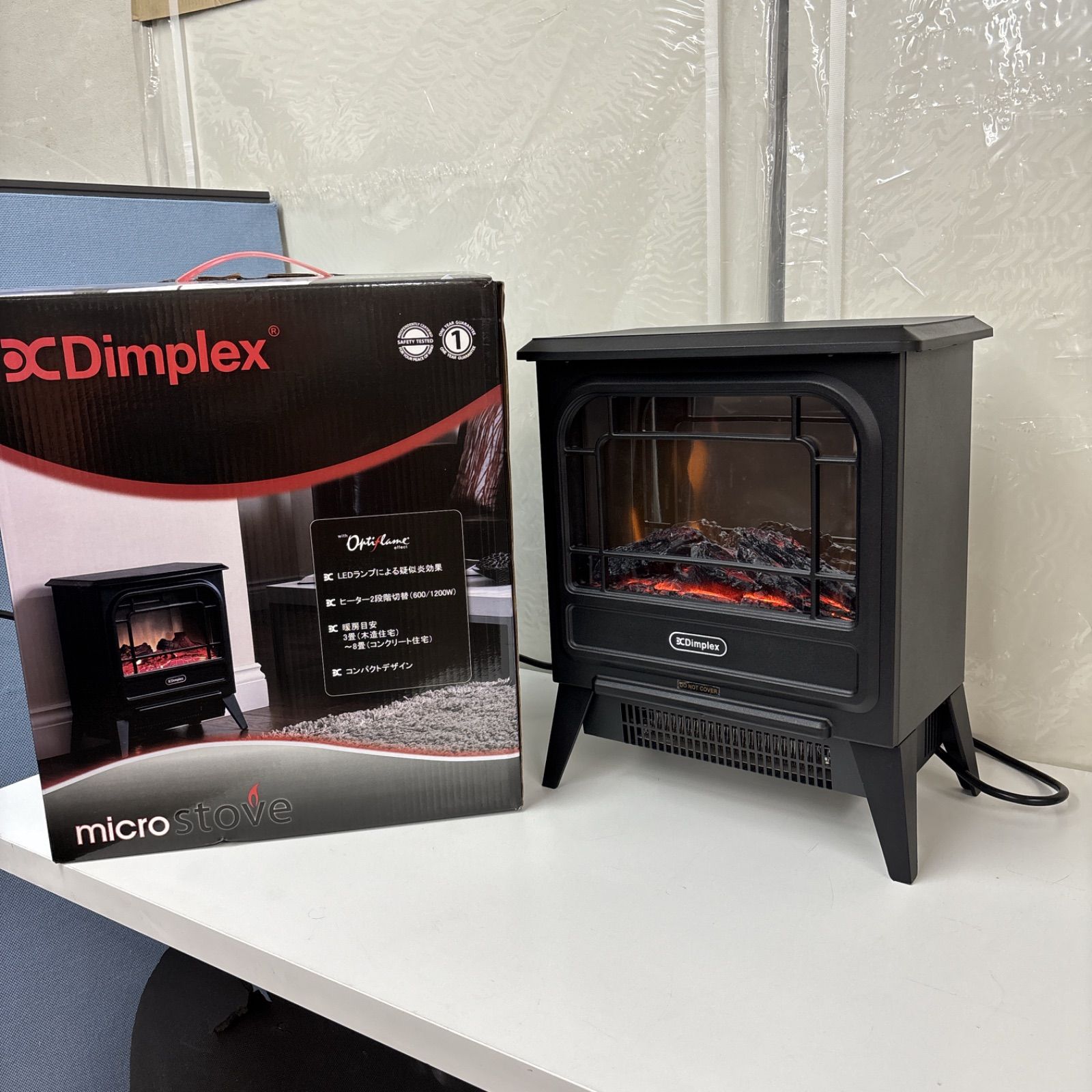 I739 ? DIMPLEX 暖炉型ファンヒーター 電気暖炉 動作 済 クリーニング済