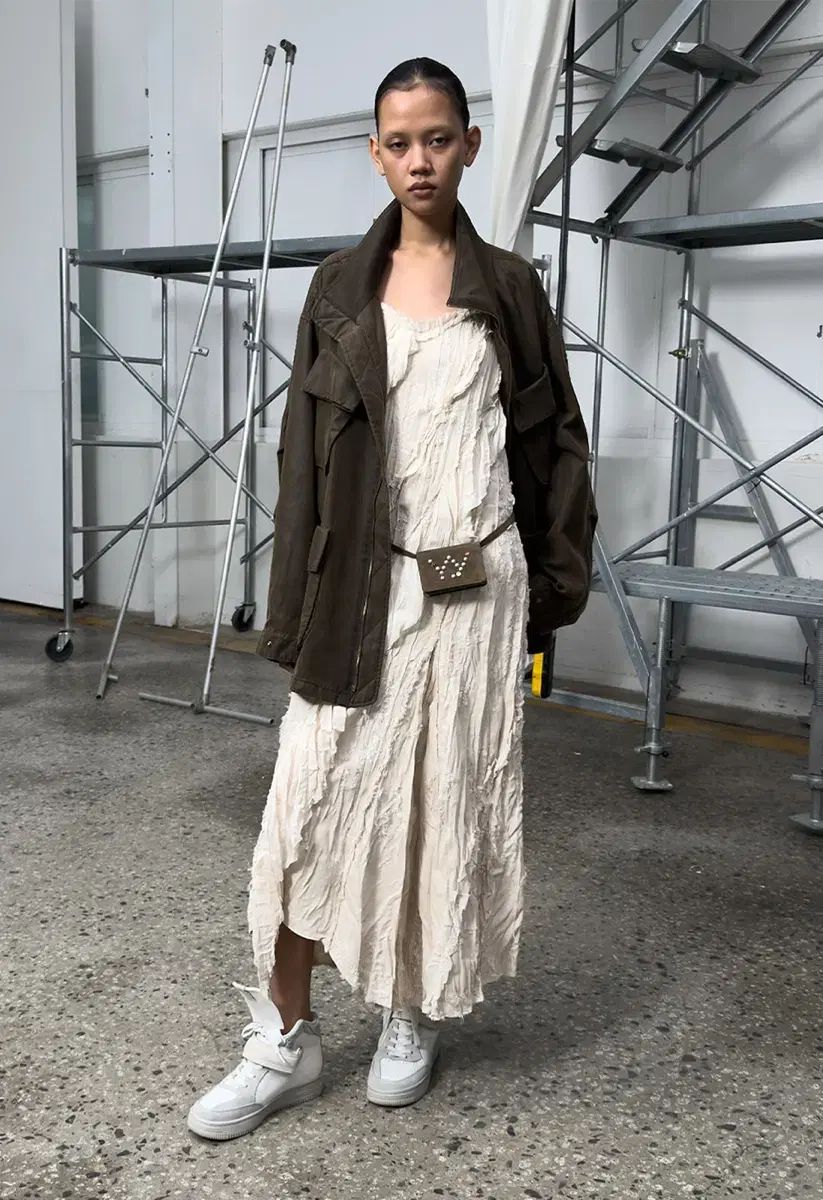 オープンワイワイ カーゴ ポケット フィールド ジャケット ブラウン GULLKHAN_COM