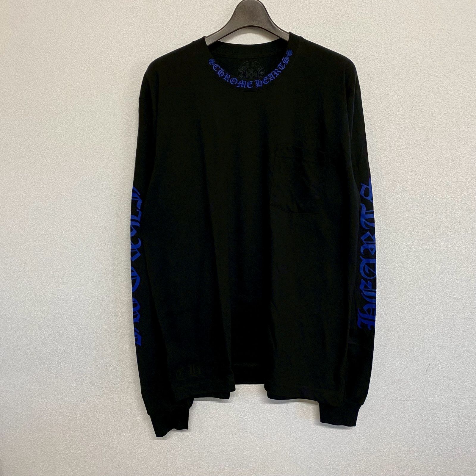 CHROME HEARTS Neck Logo クロムハーツ ネックロゴ 黒 ブラック 青 