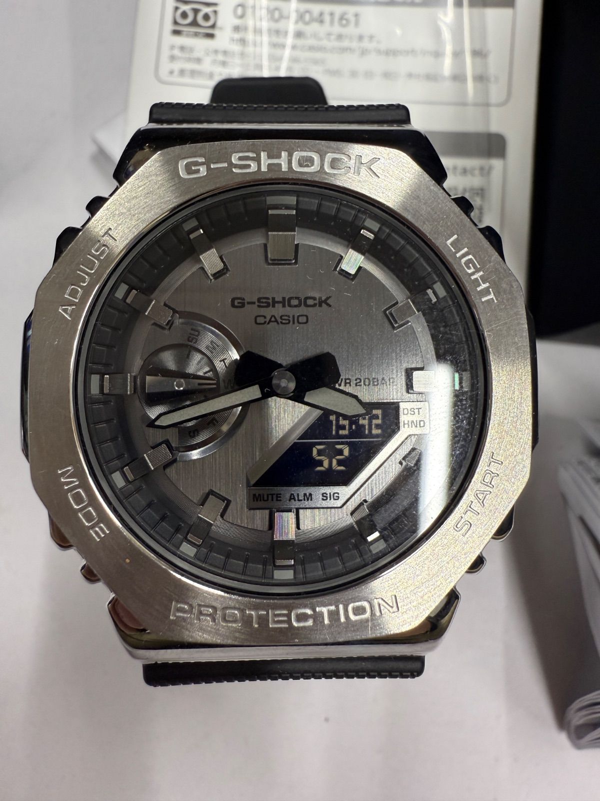 a1 CASIO カシオ G-SHOCK Gショック GM-2100 腕時計 シルバー 動作 済み